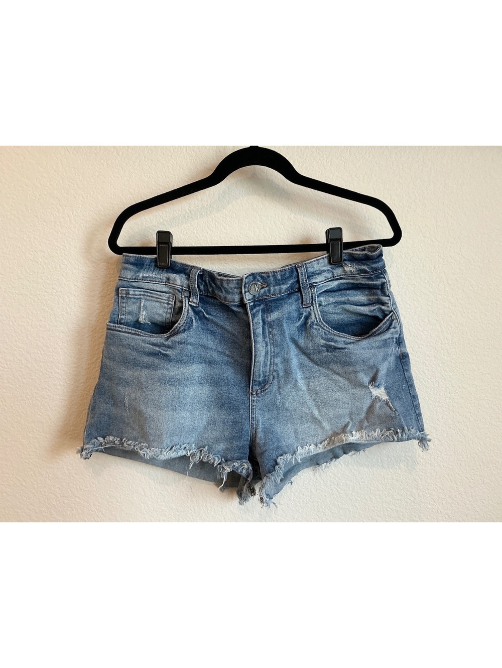 KUT from the Kloth Women's Jane High Rise Denim Cutoff Shorts Size 14